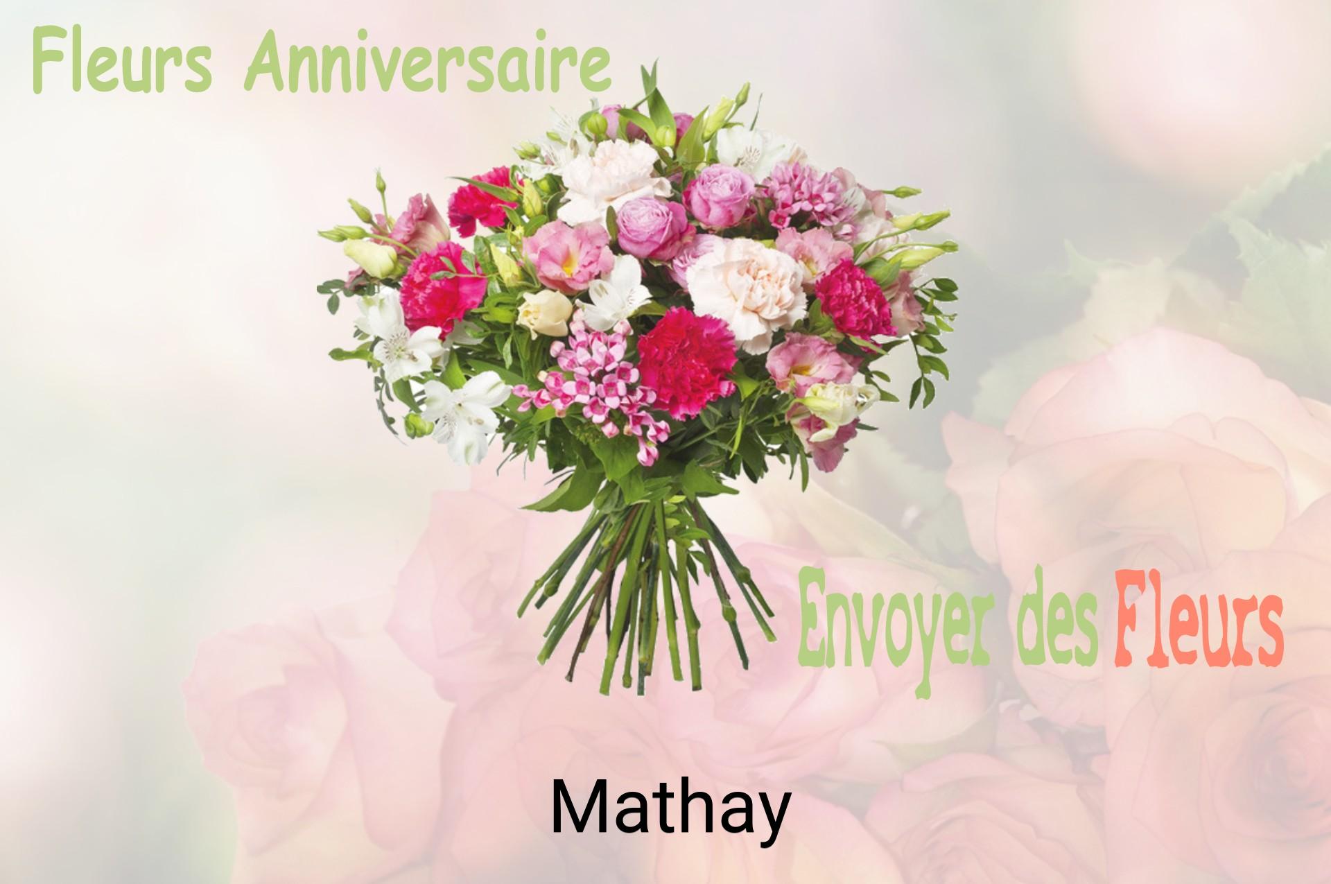 Bouquet de fleurs d’anniversaire livré à Mathay